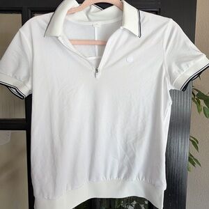 Lululemon Pique Zip-Up Golf Shirt